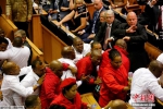南非总统国会演说 在野党议员闹场爆发肢体冲突 - 浙江网