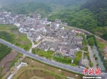 图为从空中俯瞰的浙江S210省道浦江段及相邻的新光村。　李崇瑄 摄 - 浙江新闻网