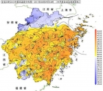 浙江24小时最高温度分布图 浙江天气网提供 摄 - 浙江新闻网