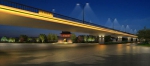 庆春路立交桥亮灯示意图。杭州市城管委提供 - 浙江新闻网