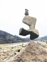 姜绍康的叠石作品。天台宣传部 - 浙江新闻网
