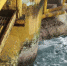 海上钻井平台的钢管管壁。　由校方提供　摄 - 浙江新闻网
