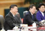 11月9日，中国国家主席习近平在北京人民大会堂同美国总统特朗普举行会谈。中新社记者 杜洋 摄 - 浙江新闻网