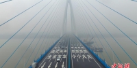 图为航拍武汉沌口长江大桥。 中新社记者 张畅 摄 - 浙江新闻网