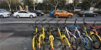杭州街道边的共享单车。　张煜欢　摄 - 浙江新闻网
