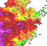 6月17日08时至7月17日08时浙江省雨量分布图。浙江省气象台 供图 - 浙江网