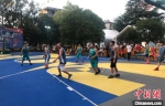 图为：乡村未来社区篮球场。　商泽阳 摄 - 浙江网