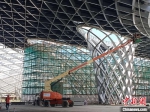 杭州“亚运三馆”项目建设现场。　胡丁于 摄 - 浙江新闻网